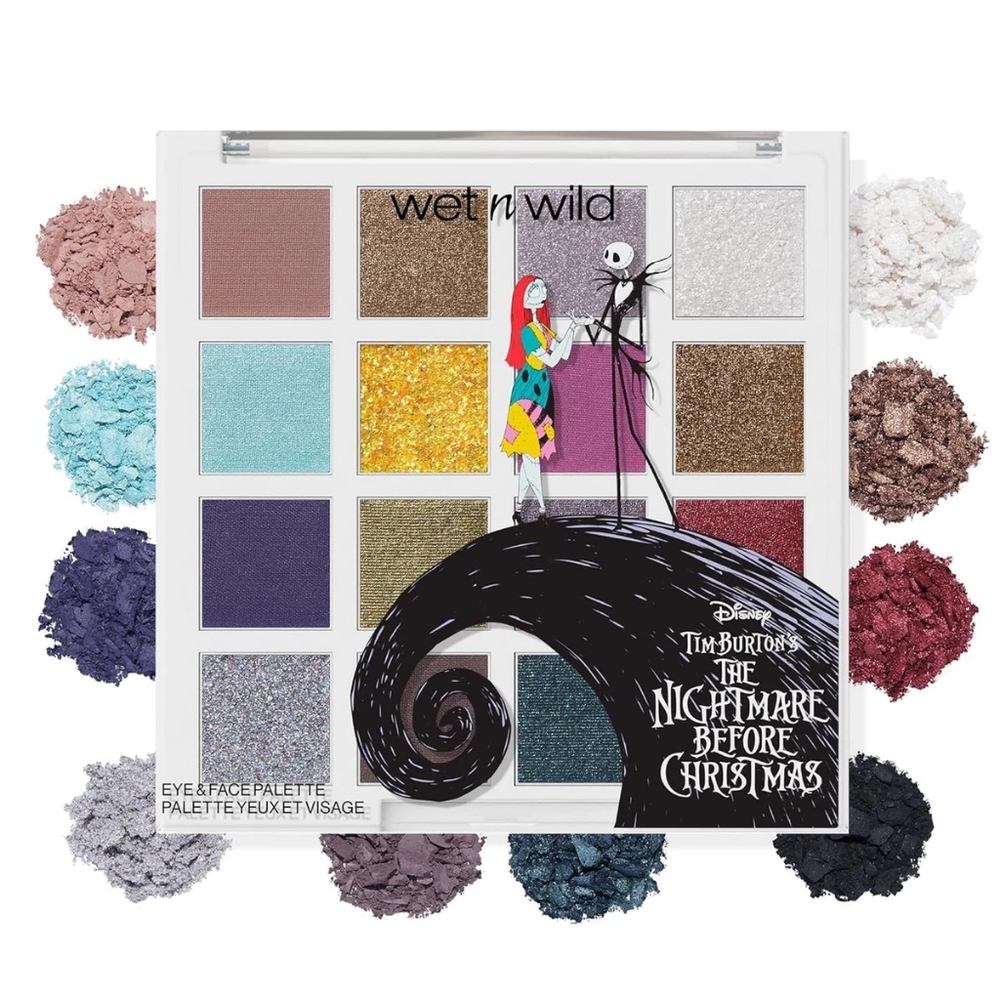 Nightmare Before Christmas Wet N Wild Makeup Palette Eyes & Face Limited Edition
